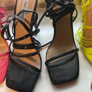 Patent Leather Black 9.5 W Steve Madden Heal